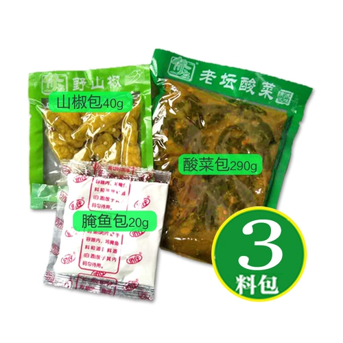 侨庄 Wildshan Pepper, старый алтарь, приправа для рыбы квашеной капусты, кислый пряный Чунцин Квашеная Квашеная Квашеная Квашеная Сумки для базовых ингредиентов для базовых ингредиентов