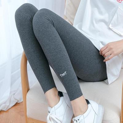 秋冬螺纹加绒加厚打底裤女