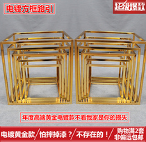 Wedding props geometric box Road lead Iron three-dimensional ornaments wedding decoration welcome area layout new flower stand