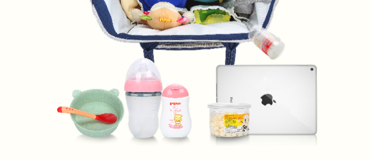 Mu Mu mẹ túi ra khỏi kho báu ba lô mẹ thời trang mẹ và con gói đa năng dung lượng lớn đang chờ Mummy bag ba lô - Túi / túi Baby túi bỉm sữa thời trang