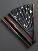 New Product: Brown Bamboo and Black Bamboo Core Fan with Dragon Scale Pattern, Fully Handcrafted, High-End 9.5inch Suzhou-Style Fan