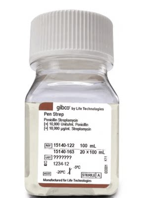 15140-122 Gibco double anti-penicillin streptomycin solution 100ml 15140122