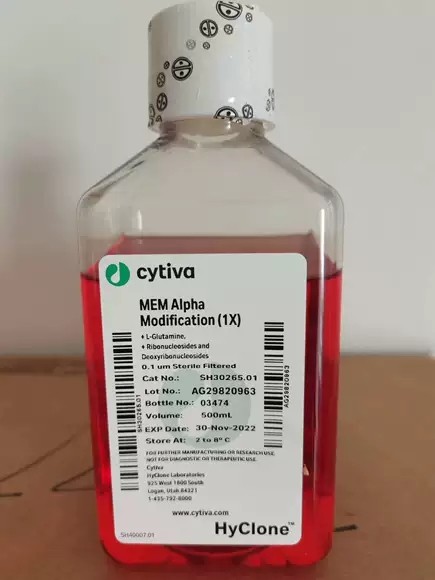 实验试剂 改良型 a-MEM液体培养基 SH30265.01 HyClone 500ml