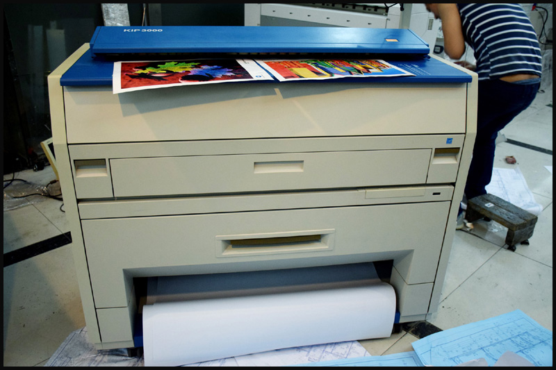 Máy in tất cả trong một văn phòng cũ Chip kip3000 sao chép máy in kỹ thuật quét màu - Máy photocopy đa chức năng máy photocopy giá rẻ