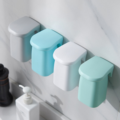 Magnetic suction mouthwash cup household couple toothbrush cup simple wall-mounted toothbrush rack brushing cup wash cup