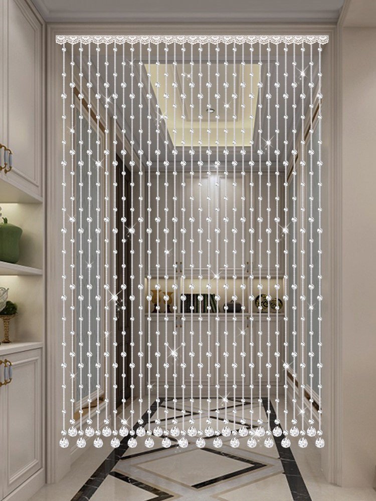 Door curtain Bead curtain Aisle Crystal partition window decoration Guest dining room Bedroom powder room Toilet entrance Bead chain screen curtain