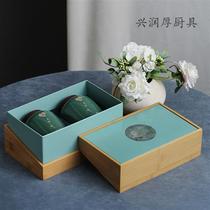 Jufude 2021 Ceramic Jar Tea Packaging Box Empty Gift Box Green Tea Longjing Tea Universal Gift Box Empty Box