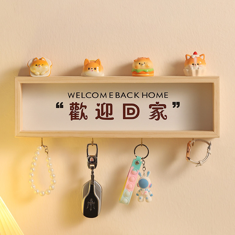 Добро пожаловать домой, повесьте ключ на дверь, повесьте крючок для артефактов, украшение без перфорации, полку на крыльце на стене.