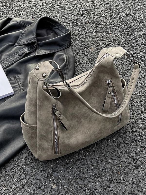 2025 New Large-Capacity Bag for Women, Versatile and Elegant, Retro Matte Crossbody Bag, Textured Shoulder Bag, Commuter Tote Bag