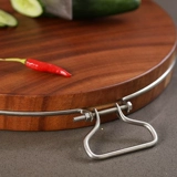 Шкаф с твердым древесиной круглой режущей доски железных дерева нарезание домохозяйственной домохозяйственной доски на кухнях [мягкие пятна наполовину цены]