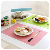 Washable Student Candy Color Anti-Oil Stain Meal Cushion Heat Insulation Mat Anti-Slip Waterproof Bowl Mat Mat Cup Mat Table Mat 1 sheet