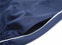 Primary and secondary school students uniform pants a bar fat high school sliding material loose white edge dark blue single layer winter velvet