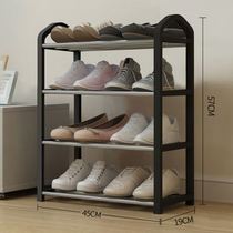 Shoe rack small narrow door mini space saving small apartment dustproof multi-layer household plastic simple narrow shoe cabinet