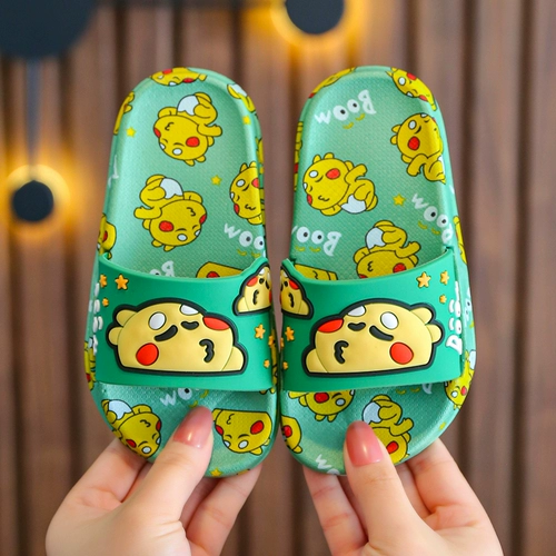 Детские милые тапочки для принцессы, нескользящие слайдеры для мальчиков, мягкая подошва