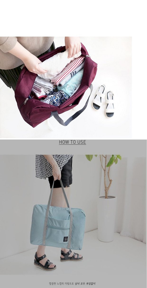 Túi du lịch gấp tay túi đeo vai nữ xách tay gấp túi lưu trữ dung lượng lớn duffel túi nam có thể đặt vali túi du lịch nữ hàng hiệu