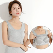 Với áo lót ngực Áo thun Modal vest sling cup một bộ đồ ngủ yoga cotton đáy áo sơ mi nữ - Áo vest