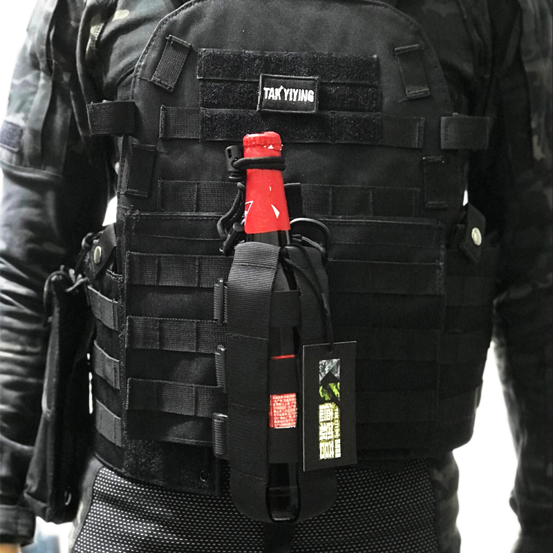 Deyi camp outdoor multi-functional variable capacity kettle bottle cup bag sleeve molle with accessory bag beer cover