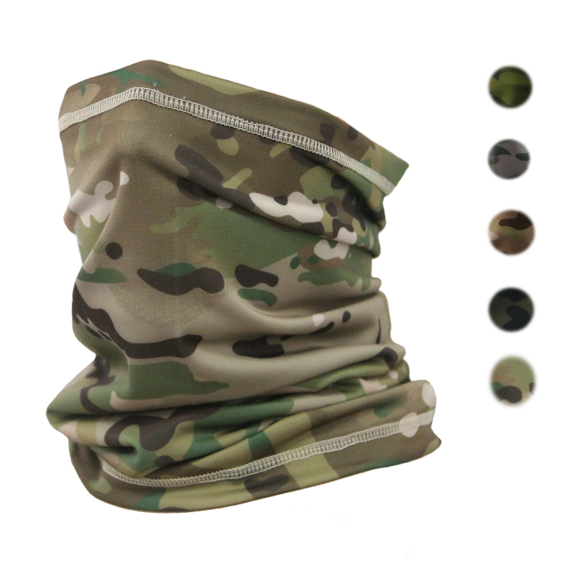 De Yi Camp Ice Silk Sunscreen Men and Women Speed Dry 100 Variable Circumference neck mask breathable riding headscarf Tactical scarf