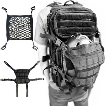 Deyi camp tactical backpack vest mesh outdoor mask helmet mesh pocket sports basketball mesh pocket accessories