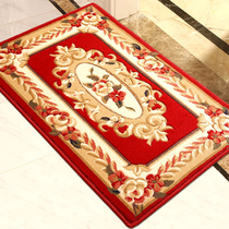 European-style flower cutting living room entrance floor mat household entrance mat carpet doormat foyer entrance mat foyer bathroom door mat