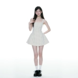 ELEVEN SLEEP Белое платье, корсет, платье-комбинация, юбка, А-силуэт, французский стиль, подходит для подростков