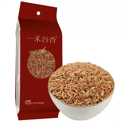 Yihegu Fragrant red rice 500g Five-grain miscellaneous grains Miscellaneous grains Red fragrant rice Red brown rice