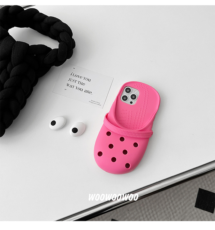 Funny Croc Slipper 3D Silicone TPU 14, 13, 12 iPhone Case