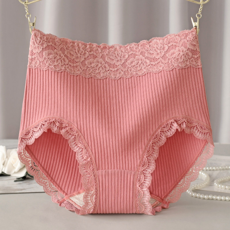 High waist light closets hip pure cotton lady underpants All cotton crotch Triangle shorts head large size Fat Mm Safety Pants Hip