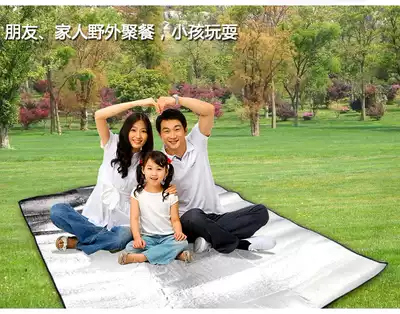 200*200 aluminum film moisture proof cushion large aluminum foil cushion outdoor camping tent picnic mat 240*240 moisture proof cushion