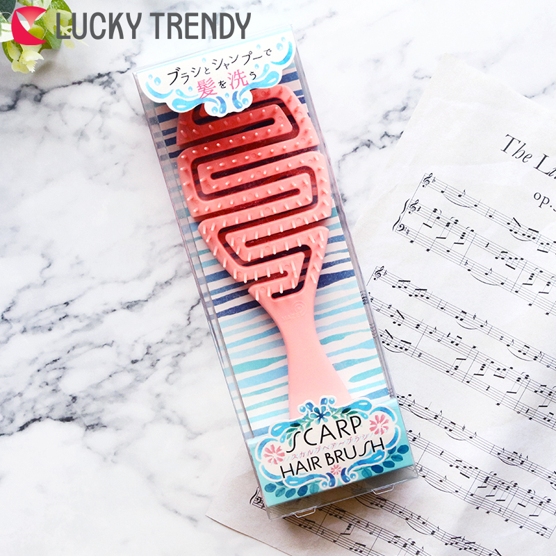 Lucky TRENDY Japanese scalp health massage comb hair comb hair comb children's home hair portable