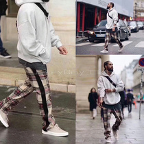 FEAR OF GOD FOG season 5 main thread wool plaid stitching trousers high street drawstring mens and womens casual pants