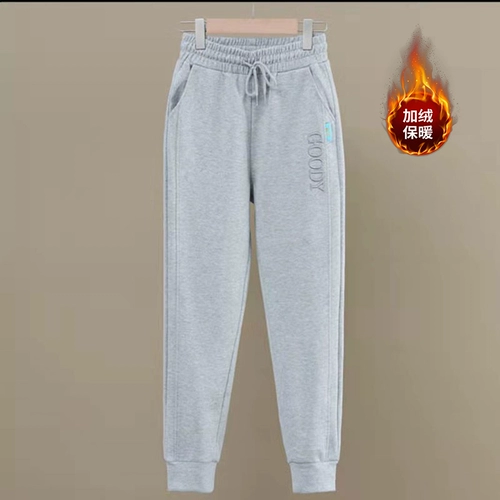 Демисезонные утепленные штаны для отдыха, оверсайз, свободный крой, эластичная талия