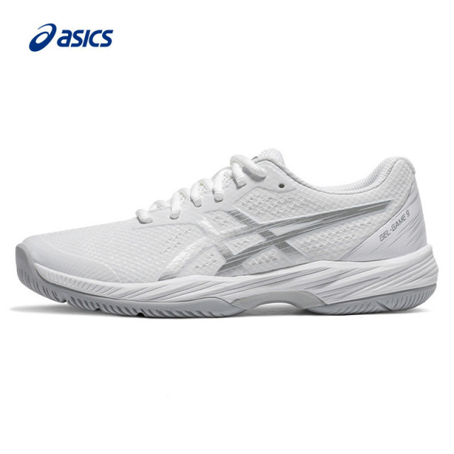 ເກີບ tennis ASICS ສໍາລັບຜູ້ຊາຍແລະແມ່ຍິງ 2024 ເກີບກິລາ summer GEL-GAME9 ຕາຫນ່າງ sneakers ເກີບການຝຶກອົບຮົມ