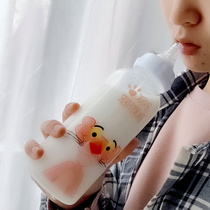 Net Red Adult Milk Bottle Cup Big Bottle 500 ml ml Large capacity adult Student Absorbent Cup Pacifier Cup