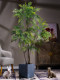 High-End Large Artificial Nandina Bamboo Tree, Realistic Green Plant, Faux Flower, Light Luxury Indoor Floor-Standing Decorative Landscaping Ornament