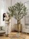 Olive Tree Artificial Green Plant High-End Light Luxury Indoor Living Room Decoration Floor-Standing Ornament Bionic Plant Large Fake Tree