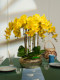 Moisturizing Phalaenopsis Artificial Flower Arrangement for Hotel Front Desk, Indoor Living Room, Entrance Decoration, Floral Display