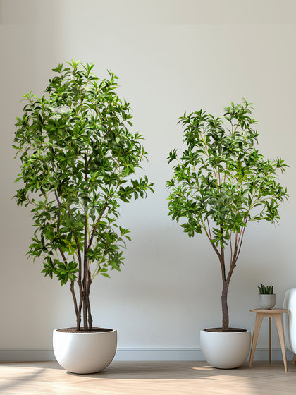 Artificial Horsewood, Bionic Green Plant, Hanging Bell Fake Flower Tree, High-End Light Luxury Living Room Floor-Standing Potted Plant, Indoor Decorative Plant