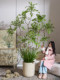Artificial Nandina Bamboo High-End Light Luxury Indoor Floor-Standing Decorative Ornaments Fake Tree Large Artificial Green Plant Fake Flower Tree Plant
