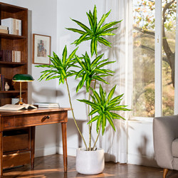Large High-End Artificial Green Plant, Fake Brazilian Ironwood Tree, Artificial Tree for Indoor Living Room Decoration, Large Fake Potted Plant Ornament for Landscaping