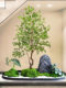 Simulated Red Maple Tree, Large Green Plant, Indoor Light Luxury Artificial Tree, Shopping Mall Balcony, Shop Window, Artificial Plant for Landscaping