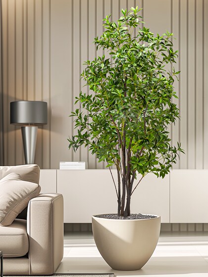 Artificial Plant Hanging Bell-Shaped Horse-Drooping Tree Fake Tree Indoor Entrance Display Window Bionic Green Plant Fake Flower Tree Floor-Standing Ornament Landscaping