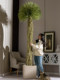 Light Luxury High-End Artificial Green Plant Dracaena Millenaria Fake Tree Indoor Living Room Decoration Floor-Standing Ornament Potted Plant