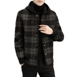 Двусторонное демисезонное пальто, шерстяные щипцы для отдыха, куртка, коллекция 2023