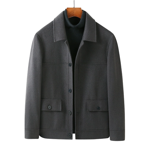 Японские ретро шерстяные щипцы, утепленная куртка, осеннее двусторонное шерстяное пальто