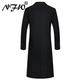 Демисезонное шерстяное двусторонное длинное шерстяное пальто, кашемировый плащ для отдыха, длина макси