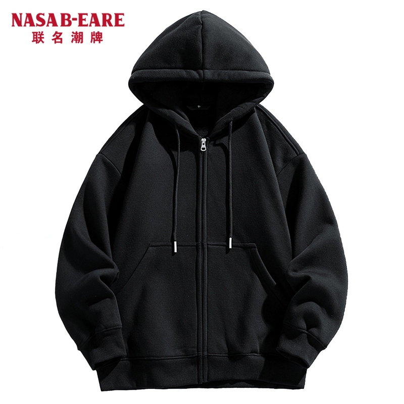 Nasab-Eare Men's and Women's Cardigan Sweatshirt Men's Spring Popular Style High-End Casual Sports Hooded Jacket