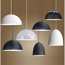 Modern and simple Internet cafe restaurant Barbershop Bar clothing High-end office milk tea shop shop single head black chandelier