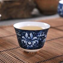 High-end tea set complete set of tea cups ceramic tea drinking set all-in-one blue and white porcelain tea set complete set of Kung Fu tea set