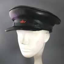 Genuine leather handmade Soviet Cheka NKVD commissar chief leather hat cool and stylish 1918